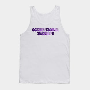 OT Bubble Letters Purple Tank Top